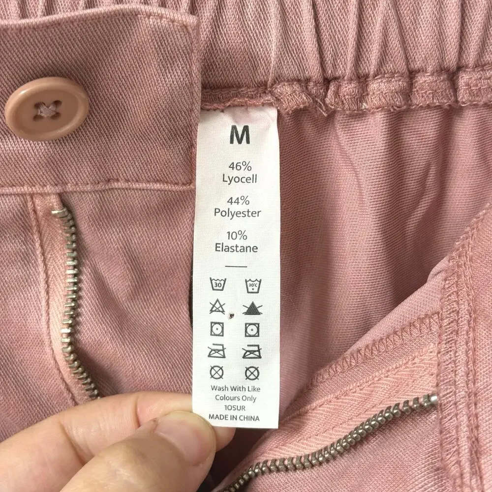 Halara High Waisted Button Zipper Side Pocket Split Hem Wide Leg Casual Pants - Picture 15 of 16